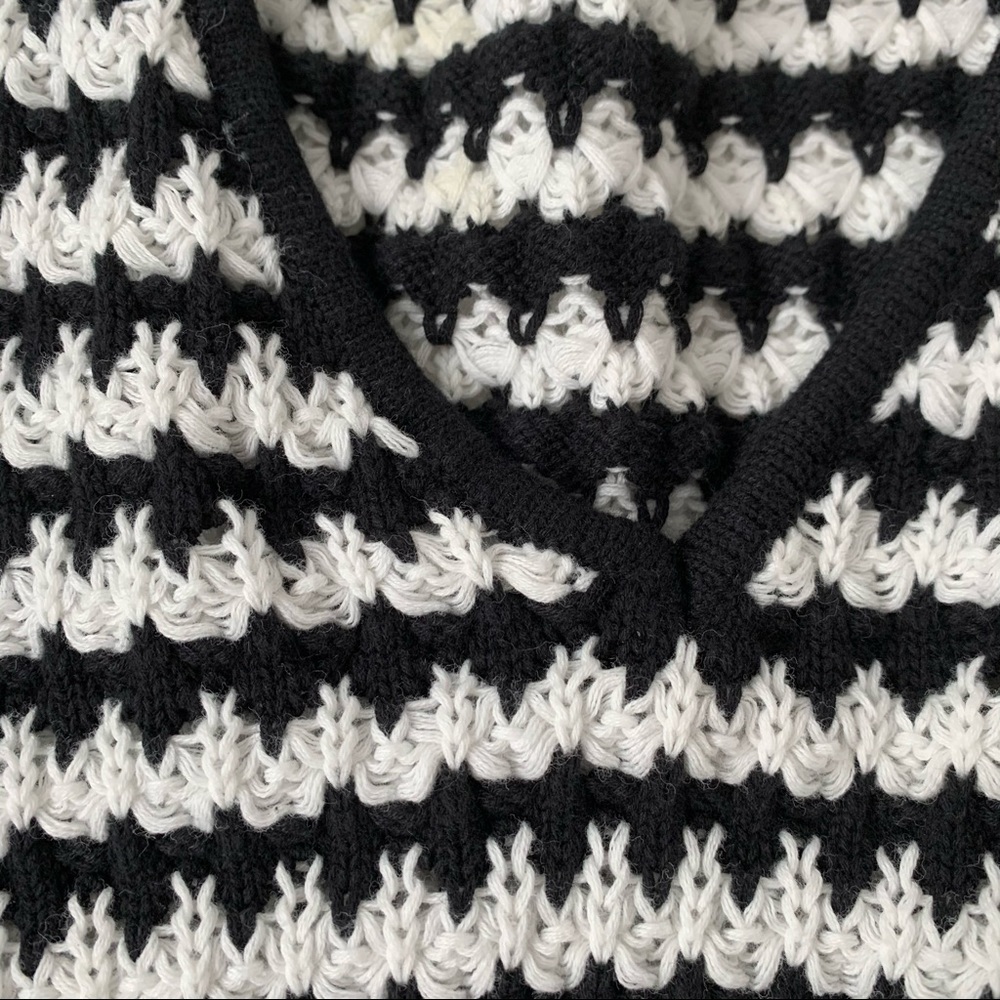 For Love and Lemons Cotton knit cropped sweater - Picture 4 of 5